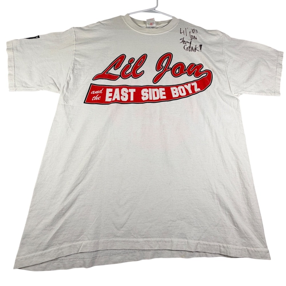 Vintage Signed Lil Jon and the East Side Boyz 2003 Shirt Fruit of the Loom XL